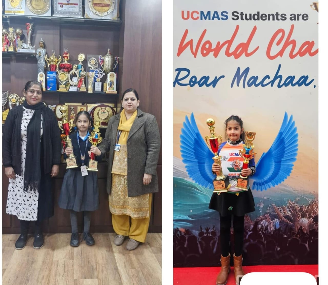 MATHEMATICAL WHIZ KID: ANANDI FROM BVM KITCHLU NAGAR LUDHIANA DAZZLES IN UCMAS GLOBAL COMPETITION World Largest Abacus & Mental Arithmetic Event